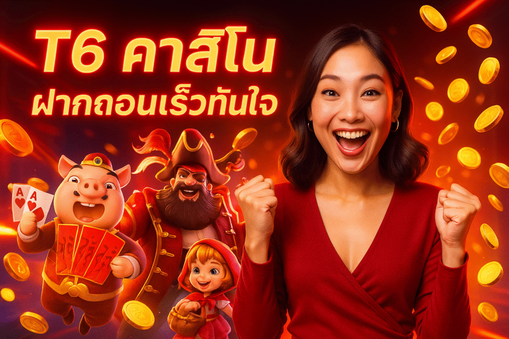 T6 คาสิโน ฝากถอนเร็วทันใจ