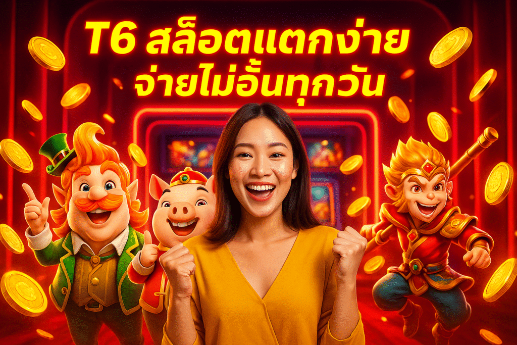 T6 สล็อตแตกง่าย จ่ายไม่อั้นทุกวัน