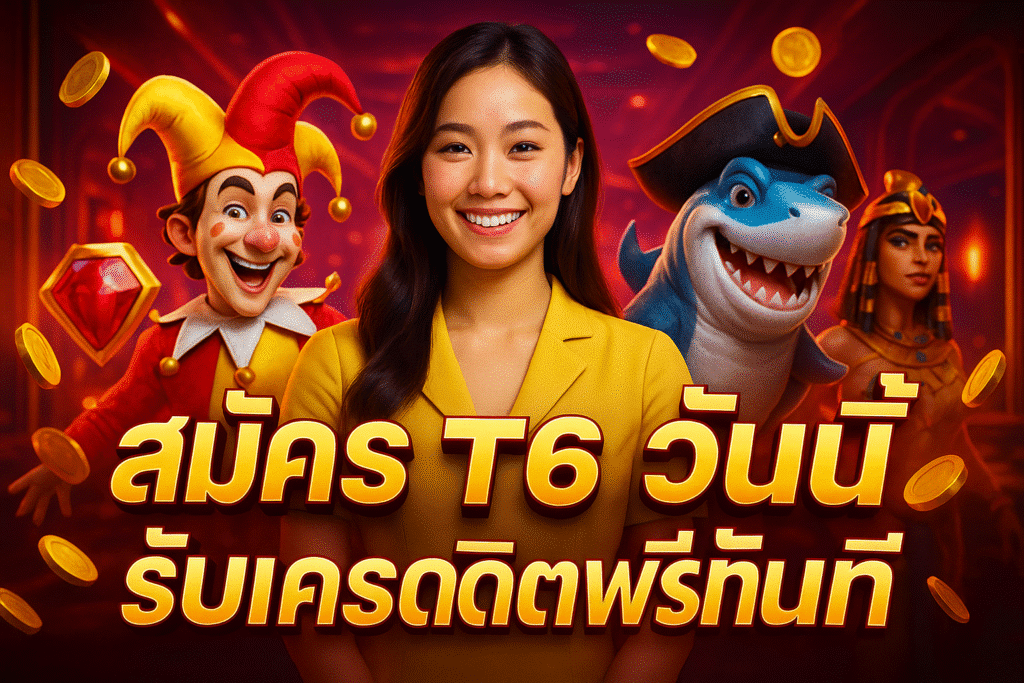 สมัคร T6 วันนี้ รับเครดิตฟรีทันที